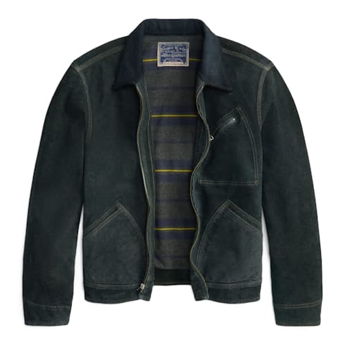 laydown image of Chrysler Suede Jacket