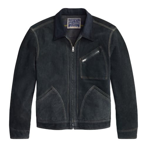 laydown image of Chrysler Suede Jacket