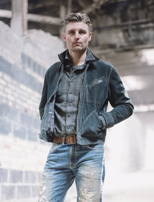 lifestyle image of Chrysler Suede Jacket
