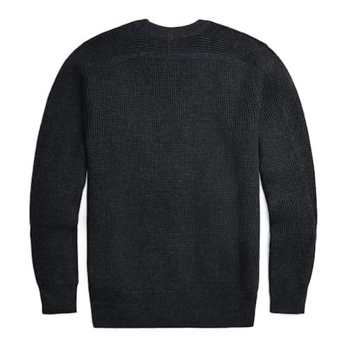 laydown image of Waffle Knit Cotton Wool Sweater