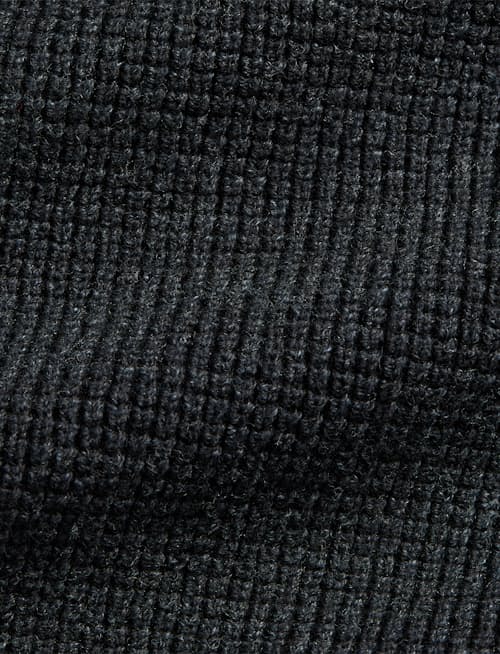 laydown detail image of Waffle Knit Cotton Wool Sweater