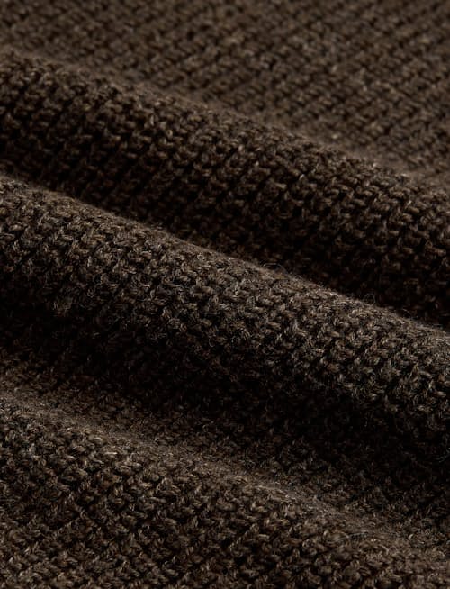 laydown detail image of Waffle Knit Cotton Wool Sweater