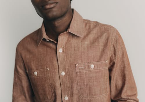 on model image of The Foundry Shirt