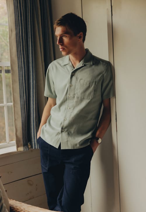 lifestyle image of The Hawthorne Short Sleeve Shirt