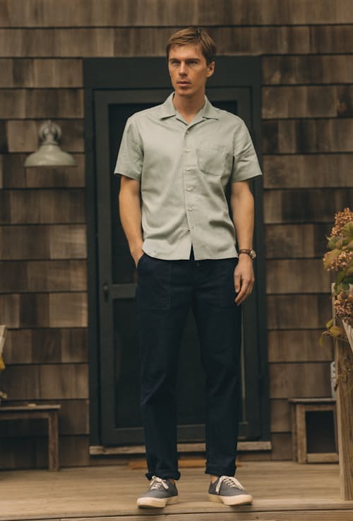 lifestyle image of The Hawthorne Short Sleeve Shirt