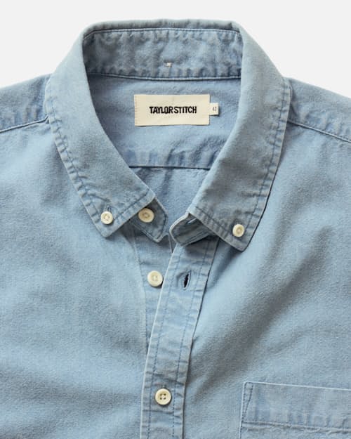 laydown detail image of The Jack Everyday Oxford Short Sleeve Shirt