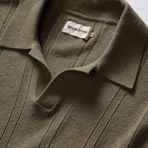 laydown detail image of The Valencia Sweater Polo