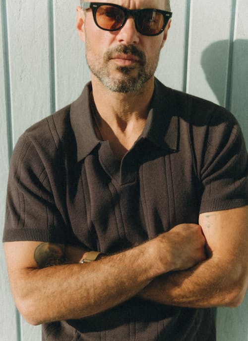 lifestyle image of The Valencia Sweater Polo