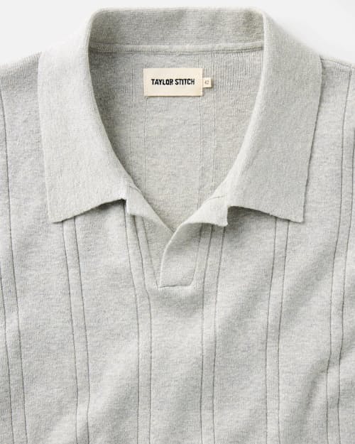 laydown detail image of The Valencia Sweater Polo