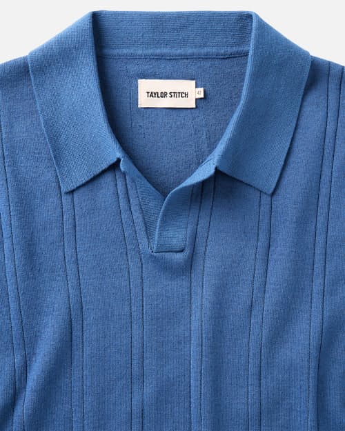 laydown detail image of The Valencia Sweater Polo