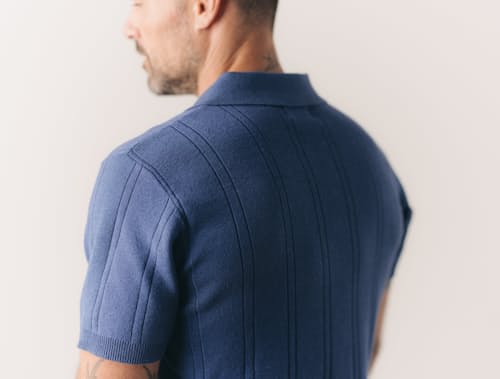 on model image of The Valencia Sweater Polo