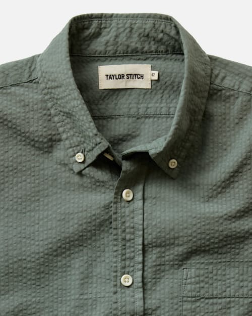 laydown detail image of The Jack Seersucker Shirt
