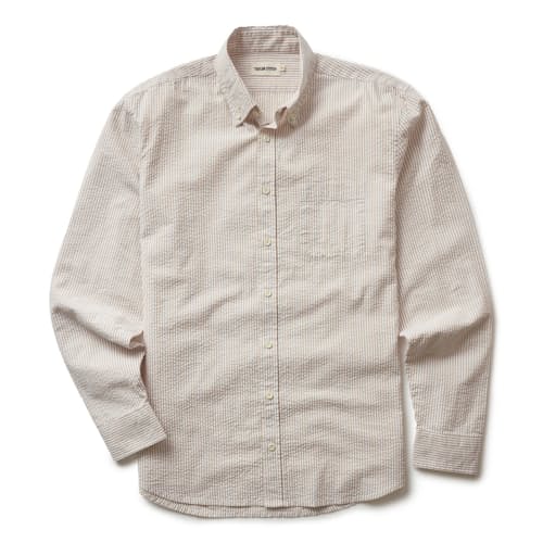 laydown image of The Jack Seersucker Shirt