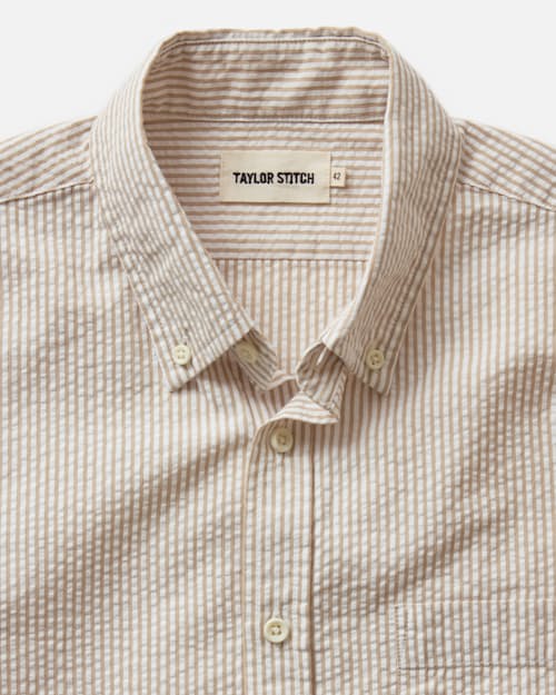 laydown detail image of The Jack Seersucker Shirt