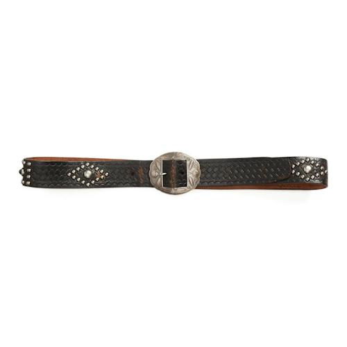 laydown image of "Double RL" Studded Wylder Belt