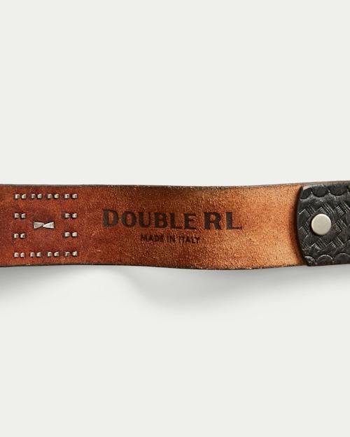 laydown detail image of "Double RL" Studded Wylder Belt