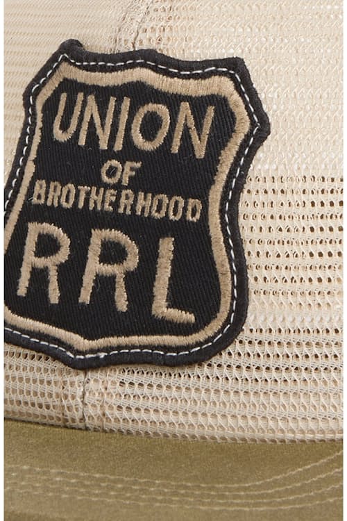 laydown detail image of Mesh Crown Trucker Hat