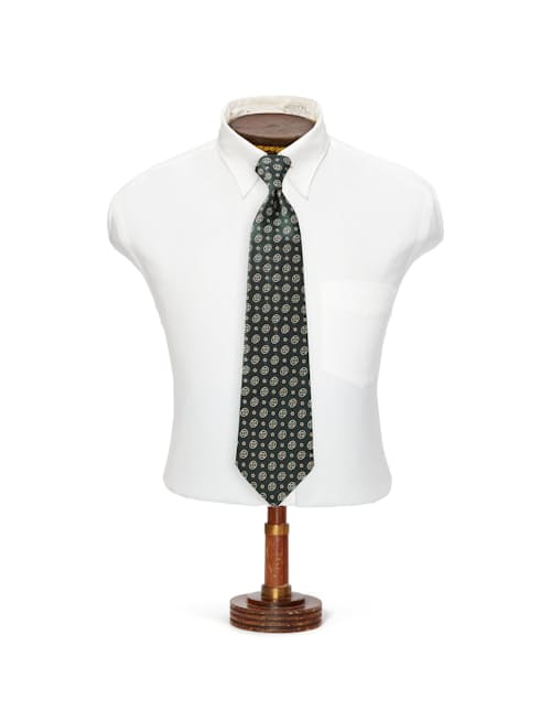 no crop image of Silk Brocade Foulard Neck Tie