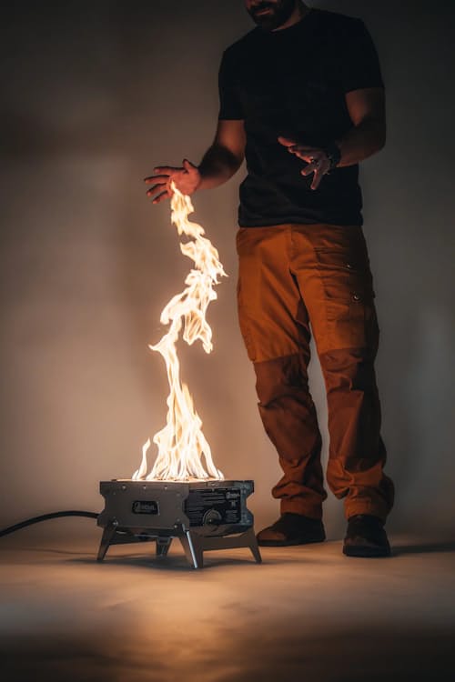lifestyle image of R1 Portable Fireplace