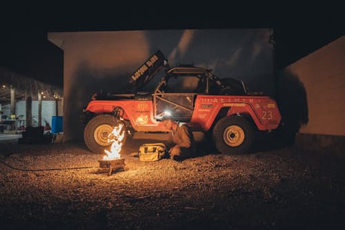 lifestyle image of R1 Portable Fireplace