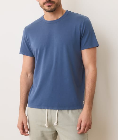 on model image of Signature Crew T-Shirt