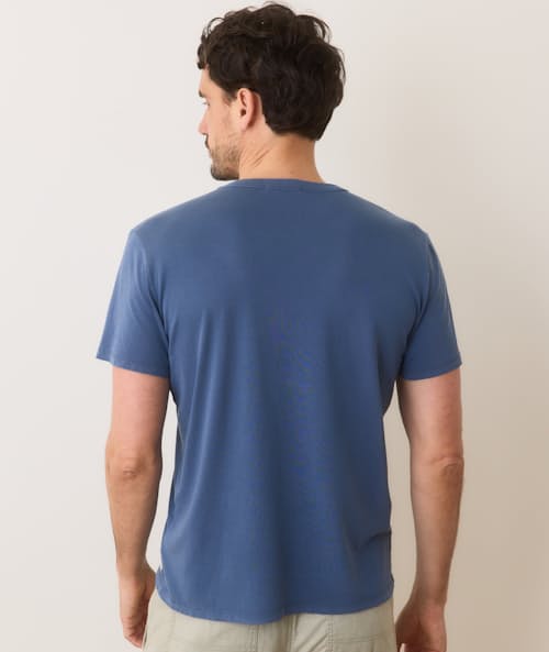 on model image of Signature Crew T-Shirt