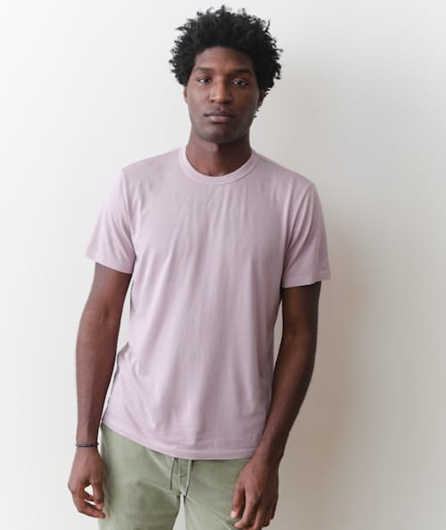 on model image of Signature Crew T-Shirt
