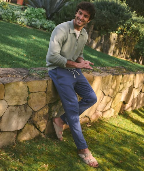 lifestyle image of Saturday Stretch Beach Pant