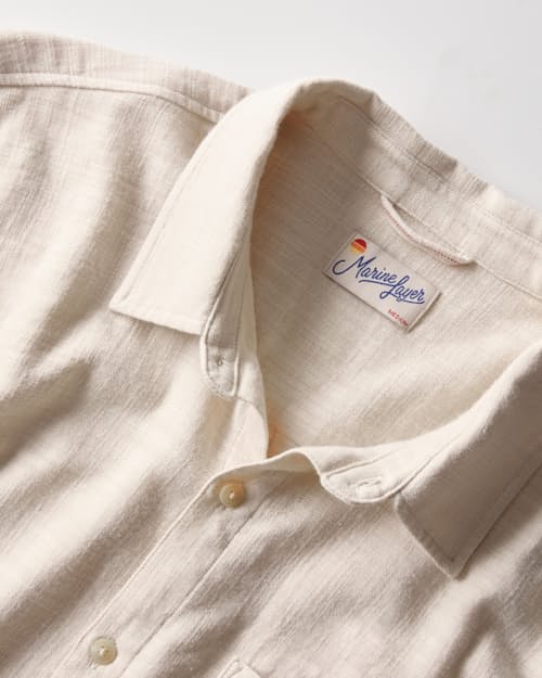 laydown detail image of Classic Stretch Selvage Long Sleeve Shirt