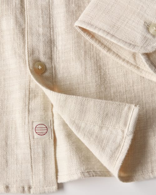 laydown detail image of Classic Stretch Selvage Long Sleeve Shirt