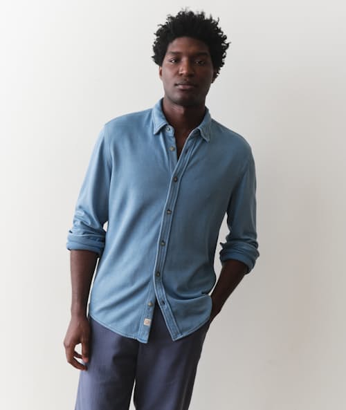 on model image of Pacifica Stretch Shirt