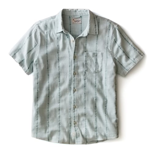 laydown image of Classic Stretch Selvage Short Sleeve Shirt