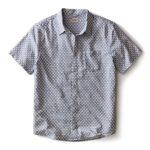 laydown image of Classic Stretch Selvage Short Sleeve Shirt