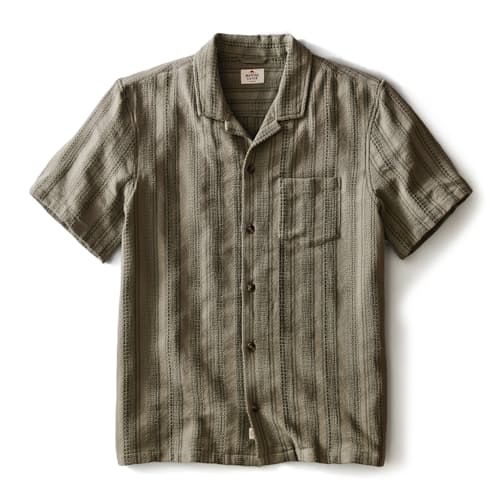 laydown image of Dobby Resort Shirt