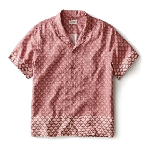 laydown image of Tencel Linen Resort Shirt