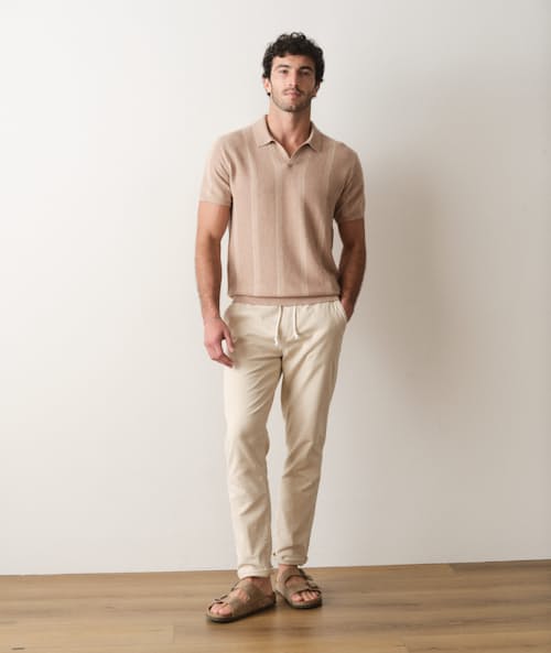 on model image of Liam Sweater Polo
