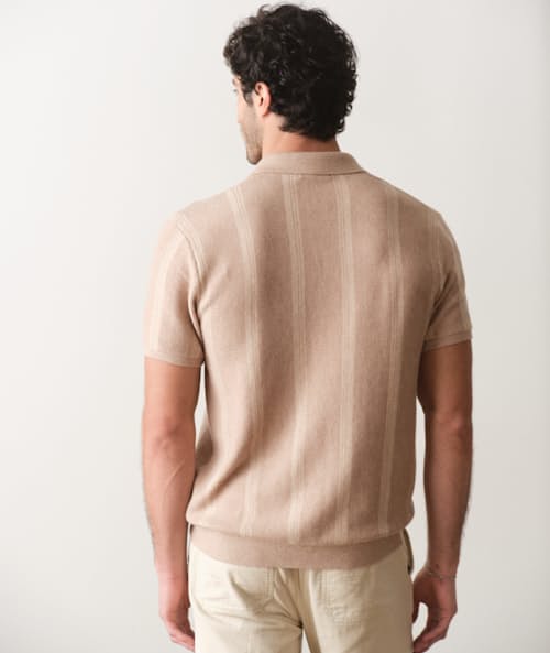 on model image of Liam Sweater Polo
