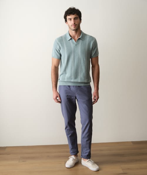 on model image of Liam Sweater Polo