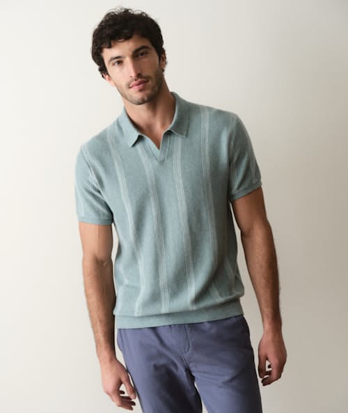 on model image of Liam Sweater Polo