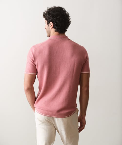 on model image of Liam Sweater Polo