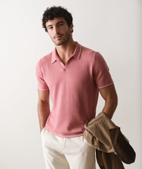 on model image of Liam Sweater Polo