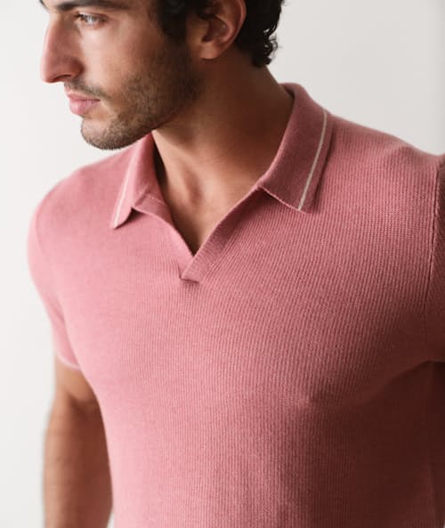 on model image of Liam Sweater Polo