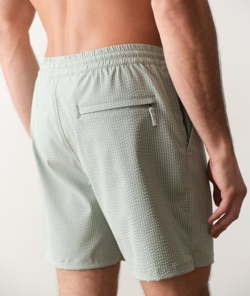 on model image of Stretch Swim Trunk - 6"