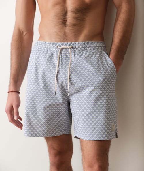 on model image of Stretch Swim Trunk - 6"