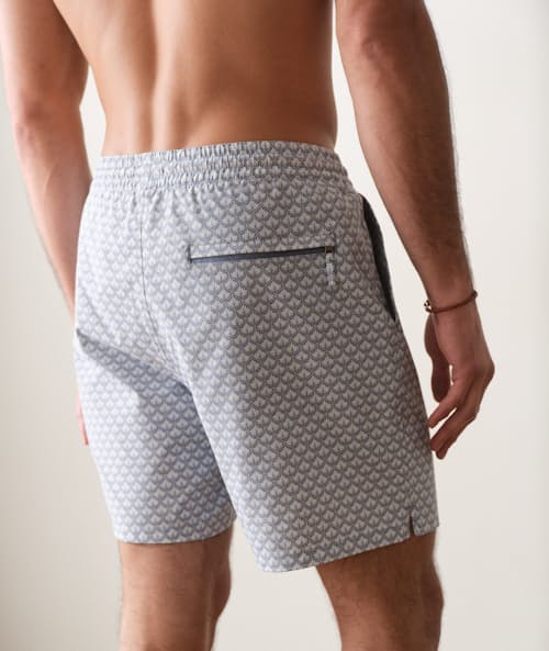 on model image of Stretch Swim Trunk - 6"