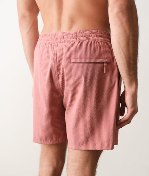 on model image of Stretch Swim Trunk - 6"
