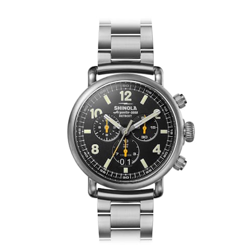 laydown detail image of Runwell West Wind 42mm, Titanium Bracelet