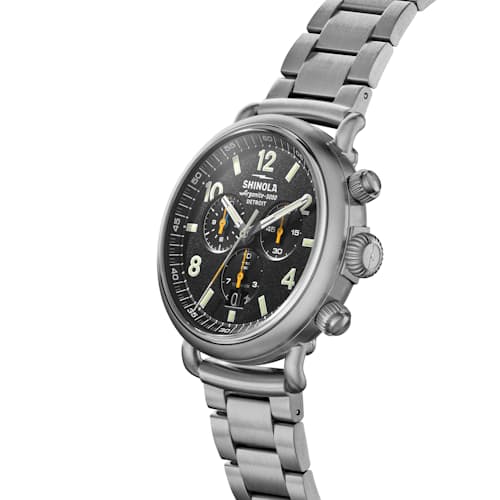 laydown detail image of Runwell West Wind 42mm, Titanium Bracelet