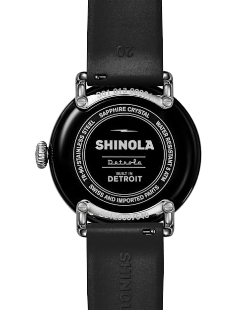 laydown detail image of Runwell Detrola 3HD 41mm, Black Rubber Strap