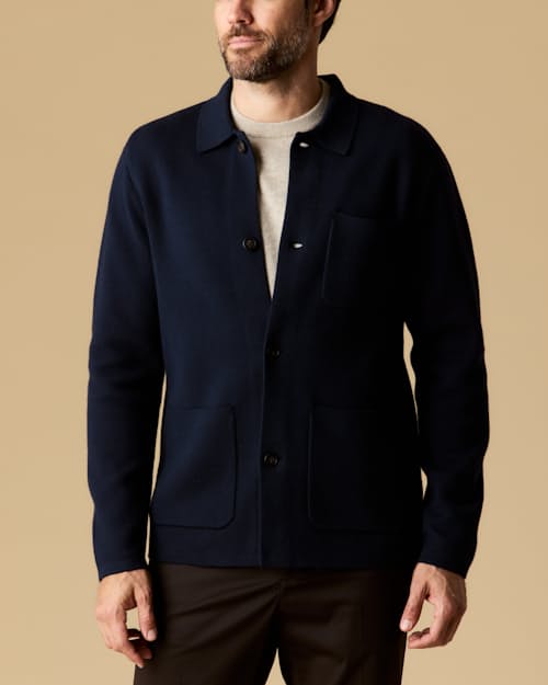 lifestyle image of Sweater Chore Coat